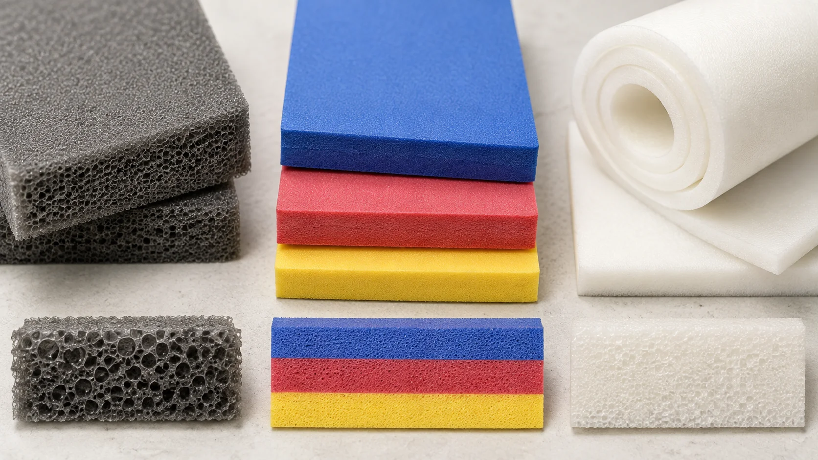 PU vs EVA vs XLPE Foam: Understanding the Right Material for Your Application